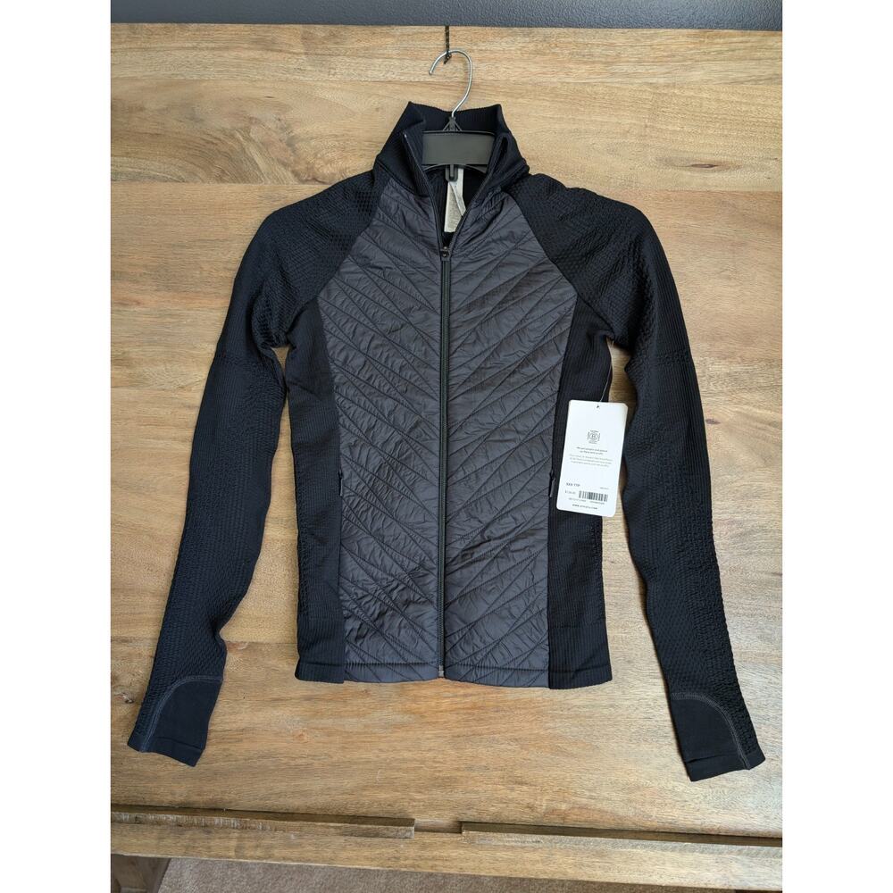 Athleta Jacket Womens 2XS Black Flurry Force Insulated Primaloft 2.0 Zip-Up NWT